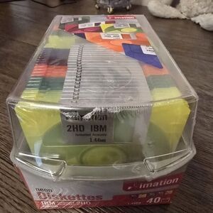 Imation 3.5" Diskettes, Multi Color , 40PK, 2HD, 1.44MB